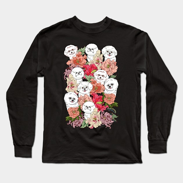 Because Bichon Frise Long Sleeve T-Shirt by huebucket